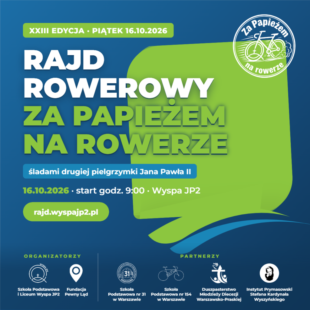 XX Rajd Rowerowy Wyspa JP2 – zapisz się!
